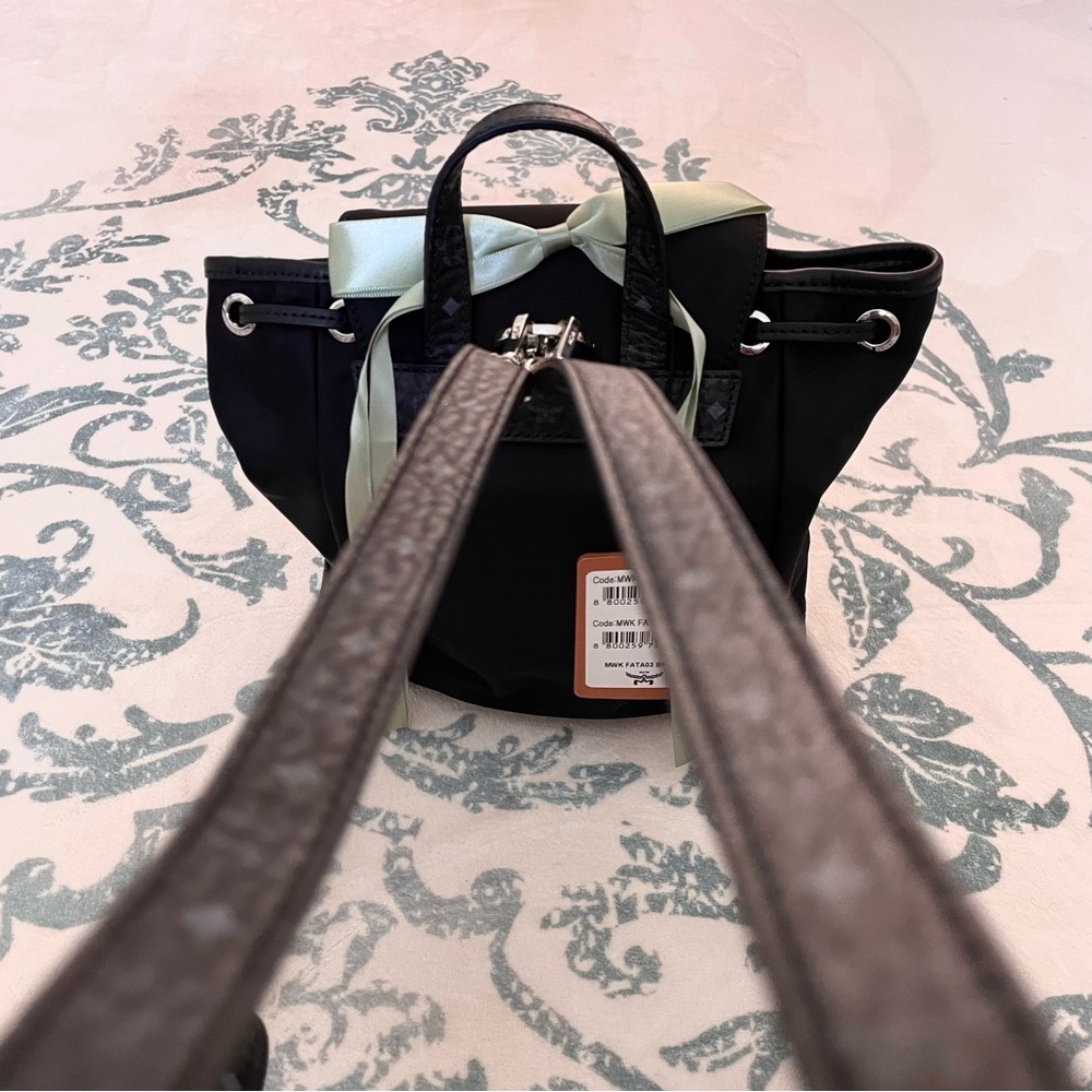 2026 MCM Small Aren Drawstring Backpack - Picture 3 of 7